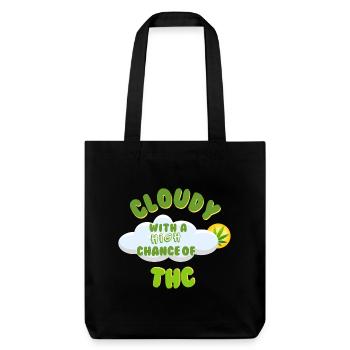 Cloudy THC Celebration Design - Stanley/Stella Heavyweight Recycled Tote Bag - black - Front