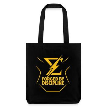 Forgé par la discipline – Chemise de sport motivante - Tote bag épais recyclé Stanley/Stella - noir - Devant