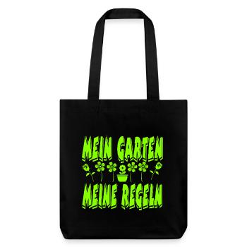 Jardin - Tote bag épais recyclé Stanley/Stella - noir - Devant