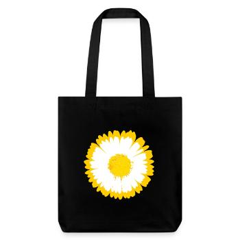 Daisy Sunburst Graphic - Stanley/Stella Heavyweight Recycled Tote Bag - black - Front