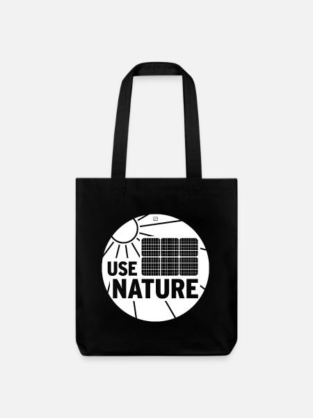 USE NATURE - Stanley/Stella recycelter Heavyweight Stoffbeutel - Schwarz