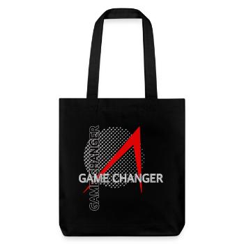 game changer - Stanley/Stella recycelter Heavyweight Stoffbeutel - Schwarz - Vorne
