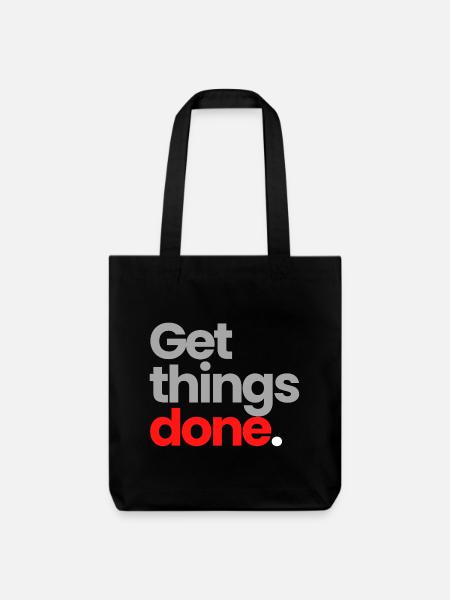 Faites avancer les choses - Tote bag épais recyclé Stanley/Stella - noir
