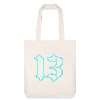 Neon Gothic 13 Outline - Stanley/Stella recycelter Heavyweight Stoffbeutel - Naturweiß - Vorne