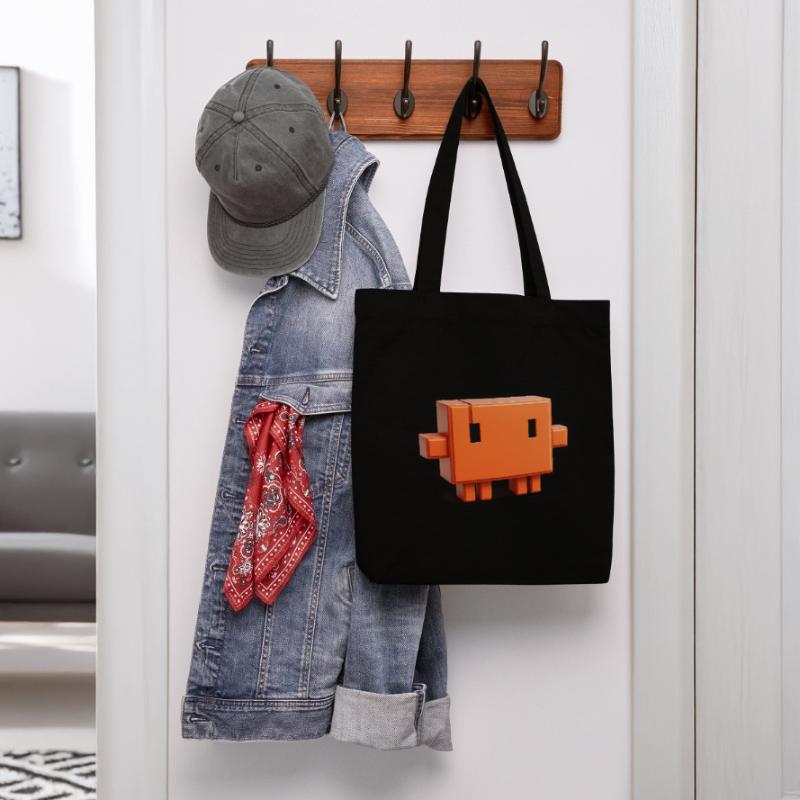 Claude Code Pixel 3D Mascot Cute Dev Sticker Tote bag épais recyclé Stanley/Stella