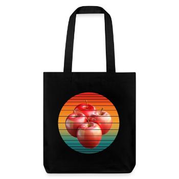 Fruit de la pomme - Tote bag épais recyclé Stanley/Stella - noir - Devant