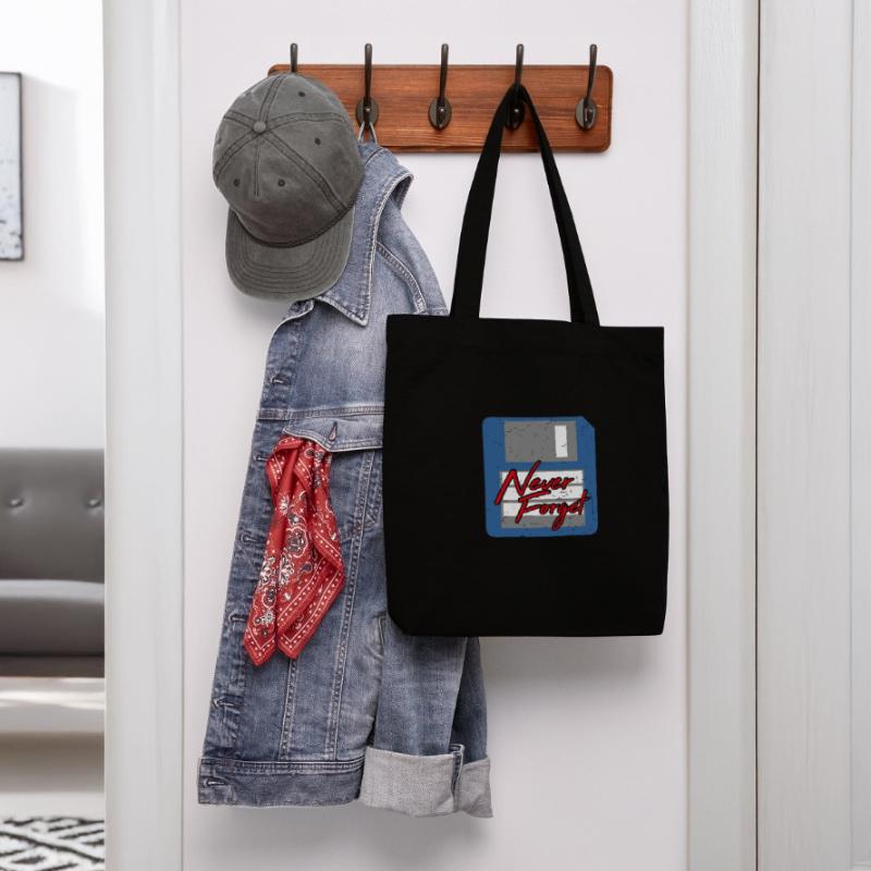 Never Forget Diskette Computer Memory PC Retro Stanley/Stella Heavyweight Recycled Tote Bag
