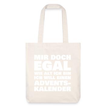 I want an Advent calendar - Stanley/Stella Heavyweight Recycled Tote Bag - natural white - Front