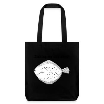 Fishing my day away - Stanley/Stella Heavyweight Recycled Tote Bag - black - Front