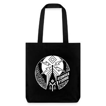 Atomic Utopia - Slavic folklore emblem - B/W - Stanley/Stella Heavyweight Recycled Tote Bag - black - Front