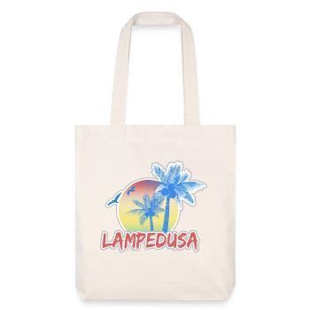 Lampedusa as a holiday - Stanley/Stella Heavyweight Recycled Tote Bag - natural white - Front