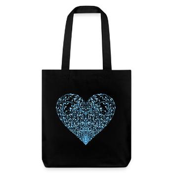 Love you - Stanley/Stella recycelter Heavyweight Stoffbeutel - Schwarz - Vorne