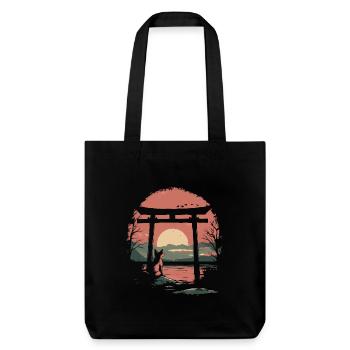 Fox Torii Gate Japan - Stanley/Stella Heavyweight Recycled Tote Bag - black - Front