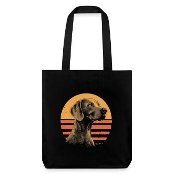 Braque de Weimar Vintage - Tote bag épais recyclé Stanley/Stella - noir - Devant