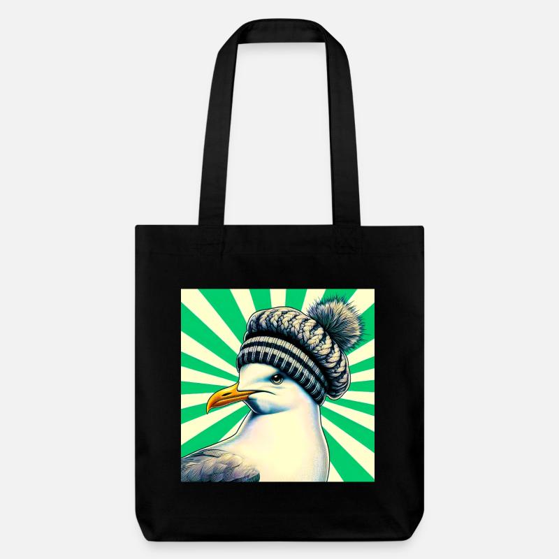gull - Stanley/Stella Heavyweight Recycled Tote Bag - black