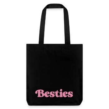 Besties - Stanley/Stella recycelter Heavyweight Stoffbeutel - Schwarz - Vorne
