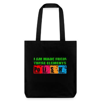 Chemise de la Pologne - Tote bag épais recyclé Stanley/Stella - noir - Devant