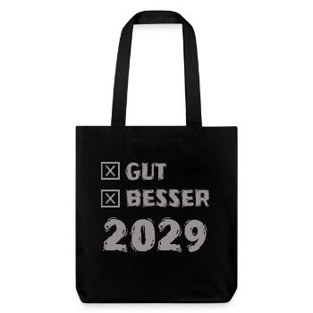 2029 - Stanley/Stella recycelter Heavyweight Stoffbeutel - Schwarz - Vorne