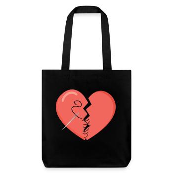 Piquer votre cœur - Tote bag épais recyclé Stanley/Stella - noir - Devant