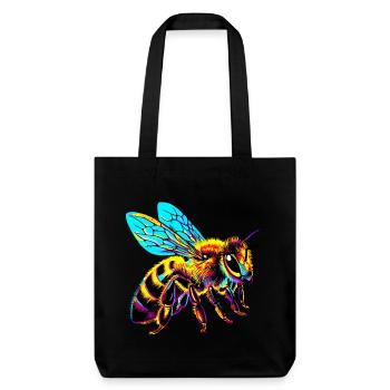 Bee - Stanley/Stella Heavyweight Recycled Tote Bag - black - Front
