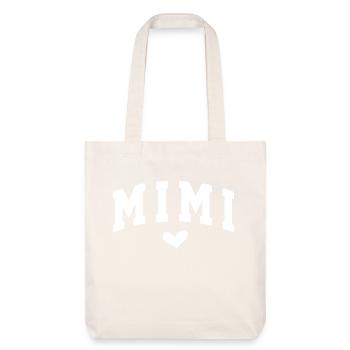 Mimi Love Heart Design for Grandmothers - Stanley/Stella Heavyweight Recycled Tote Bag - natural white - Front
