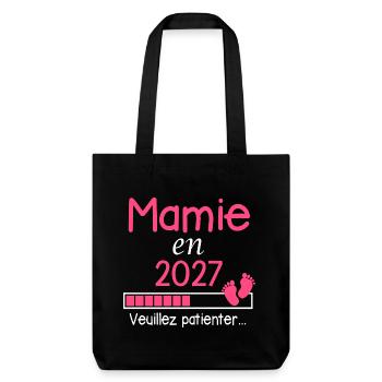 Grandma in 2027 Gift Grandmother Future - Stanley/Stella Heavyweight Recycled Tote Bag - black - Front