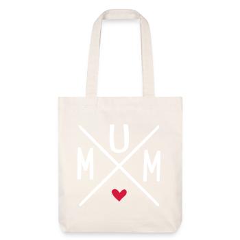 mum - Stanley/Stella Heavyweight Recycled Tote Bag - natural white - Front