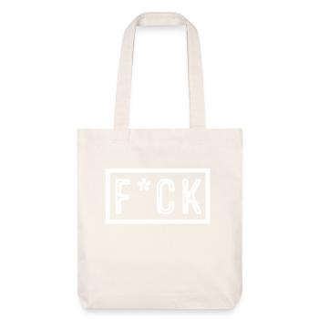 F * ck - Stanley/Stella Heavyweight Recycled Tote Bag - natural white - Front