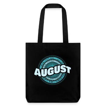 August - Stanley/Stella recycelter Heavyweight Stoffbeutel - Schwarz - Vorne