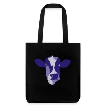 cow - Stanley/Stella Heavyweight Recycled Tote Bag - black - Front