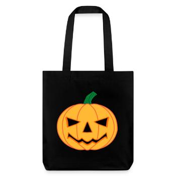 Pumpkin for Halloween party - Stanley/Stella Heavyweight Recycled Tote Bag - black - Front