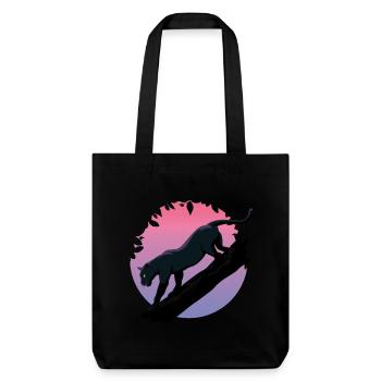 Black Panther Animal - Stanley/Stella Heavyweight Recycled Tote Bag - black - Front