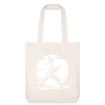 Karate Girl Drawing - Stanley/Stella Heavyweight Recycled Tote Bag - natural white - Front