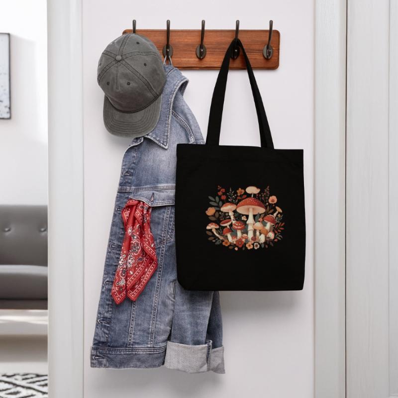 CottageCore conception de champignons avec différents champignons Tote bag épais recyclé Stanley/Stella