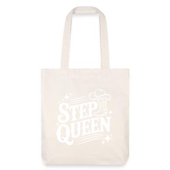 Step Queen Line Dance Cowboy Style - Stanley/Stella Heavyweight Recycled Tote Bag - natural white - Front