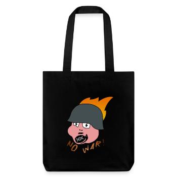 Helmut! - no war - Stanley/Stella Heavyweight Recycled Tote Bag - black - Front