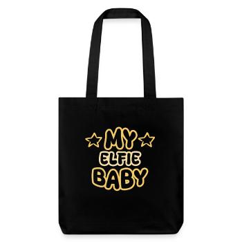 Birth of Elfie - Stanley/Stella Heavyweight Recycled Tote Bag - black - Front