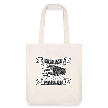 Gift for Marlon - Stanley/Stella Heavyweight Recycled Tote Bag - natural white - Front