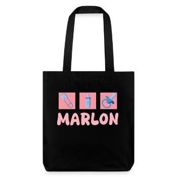 Sucette Marlon - Tote bag épais recyclé Stanley/Stella - noir - Devant
