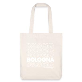 Bologna block script repetition - Stanley/Stella Heavyweight Recycled Tote Bag - natural white - Front