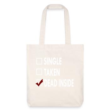 SINGLE DEAD INSIDE - Tote bag épais recyclé Stanley/Stella - blanc cassé - Devant