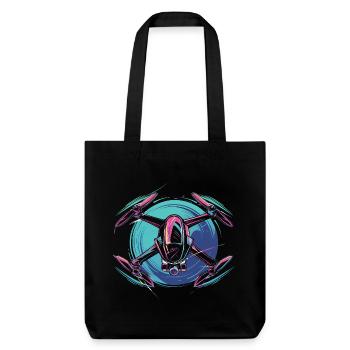 Drone dynamique - Tote bag épais recyclé Stanley/Stella - noir - Devant