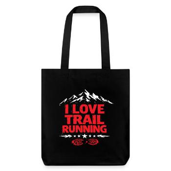 J’adore le trail running - Tote bag épais recyclé Stanley/Stella - noir - Devant
