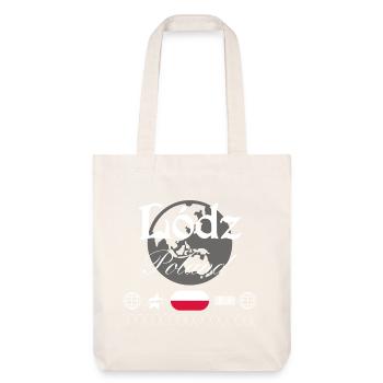 Łódź Polen Streetwear Reise Souvenir - Stanley/Stella recycelter Heavyweight Stoffbeutel - Naturweiß - Vorne