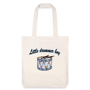 little drummer boy - Stanley/Stella recycelter Heavyweight Stoffbeutel - Naturweiß - Vorne