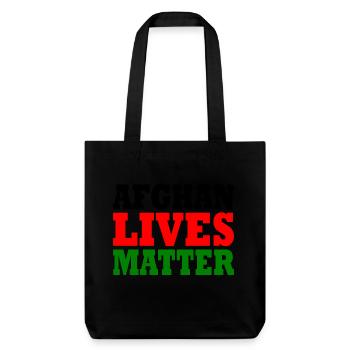 Afghan lives matter - Tote bag épais recyclé Stanley/Stella - noir - Devant