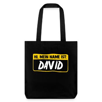 David - Stanley/Stella Heavyweight Recycled Tote Bag - black - Front