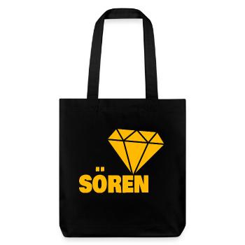 Gift for Soeren - Stanley/Stella Heavyweight Recycled Tote Bag - black - Front