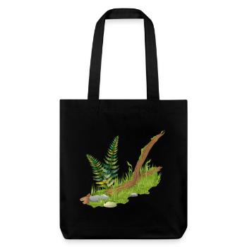 un morceau de branche de la mer en forêt - Tote bag épais recyclé Stanley/Stella - noir - Devant
