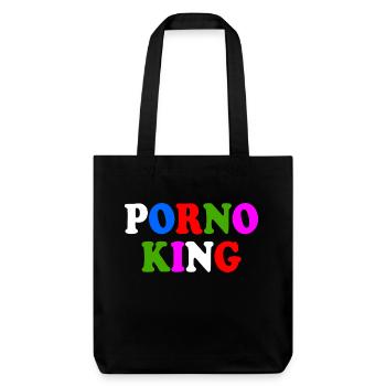 Porno king - Stanley/Stella recycelter Heavyweight Stoffbeutel - Schwarz - Vorne